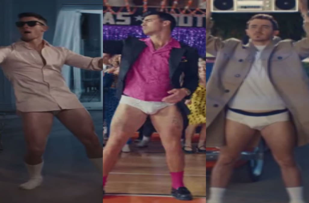 Jonas Brothers dance in their underwear in new music video and